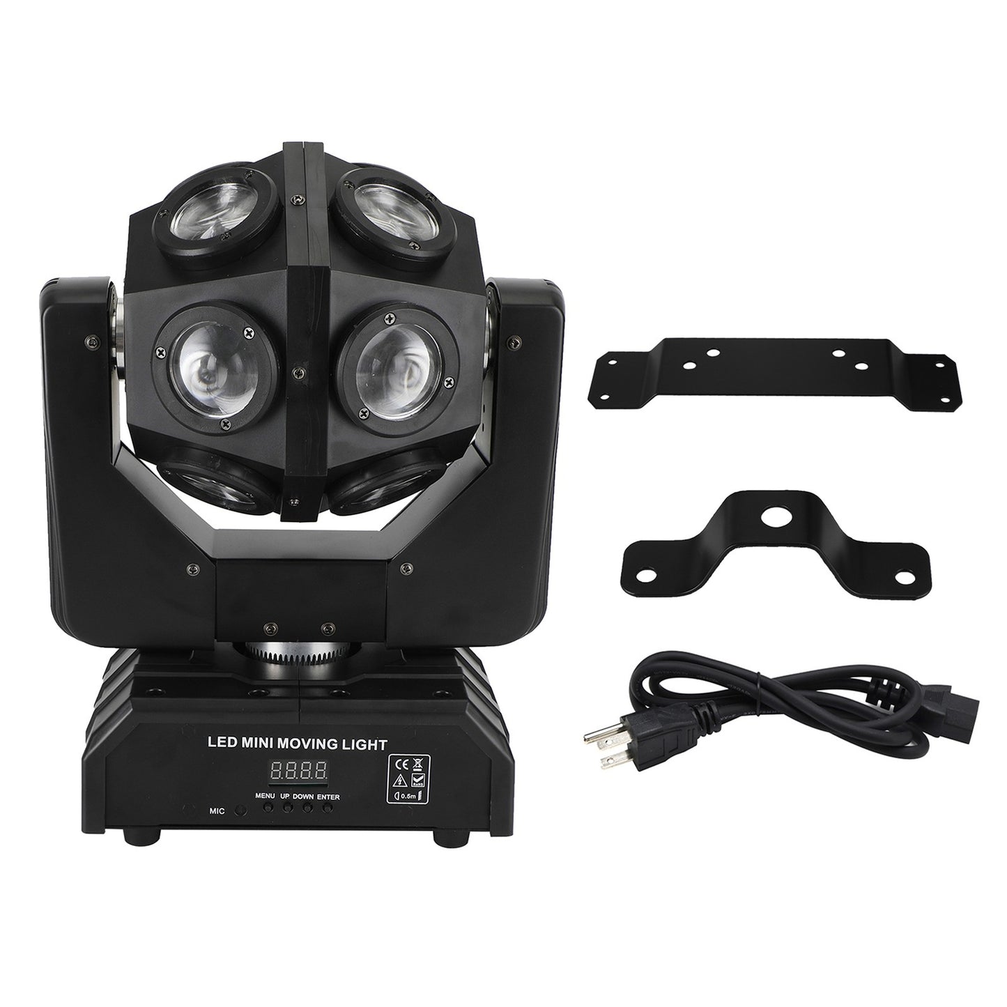 200W Moving Head 12 LED Rotating Beam Stage Light RGBW DJ Disco Party DMX US
