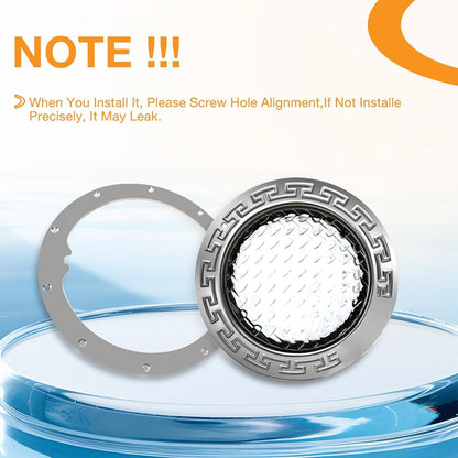 10-Hole Standard Liner Sealing Ring Stainless Steel For Pentair 10" Large Niches