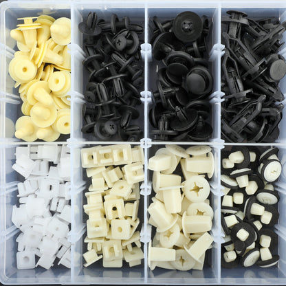 292PCS Fender Door Hood Bumper Trim Clips Body Retainer Assortment&Screwdriver