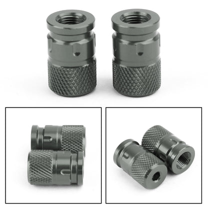 2pcs CNC Anti-Thief Tire Valve Stem Caps For Car Truck Bike Motorcycle