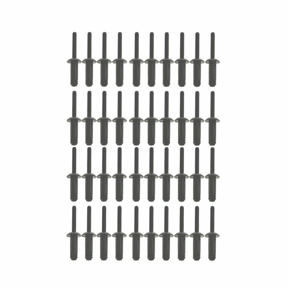 41 PCs ASSORTED PLASTIC RIVETER RIVET GUN QUICK SET HAND TOOL W/ 40 POLY RIVETS
