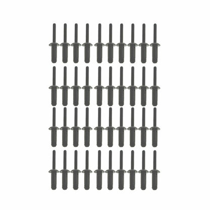 41 PCs ASSORTED PLASTIC RIVETER RIVET GUN QUICK SET HAND TOOL W/ 40 POLY RIVETS