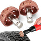 2pcs Tire Grinding Head Rasp Buffer Ball Tyre Repair Hand Tool Buffing Wheel US