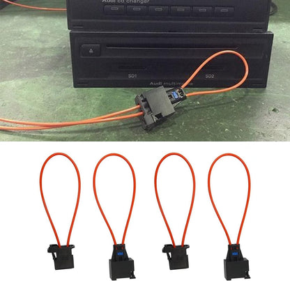 2X For BMW MERCEDES MOST Diagnostic Kit Fiber Optic Loop Bypass Male Female Plug