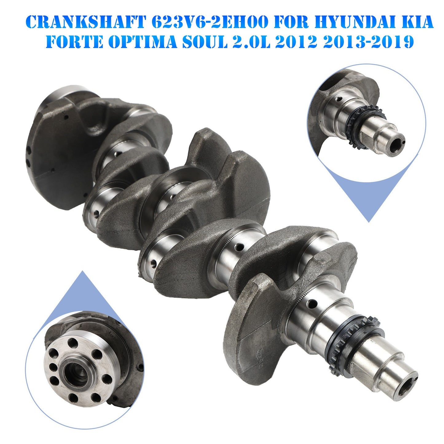 ??Crankshaft 623V6-2EH00 For Hyundai Kia Forte Optima Soul 2.0L 2012 2013-2019