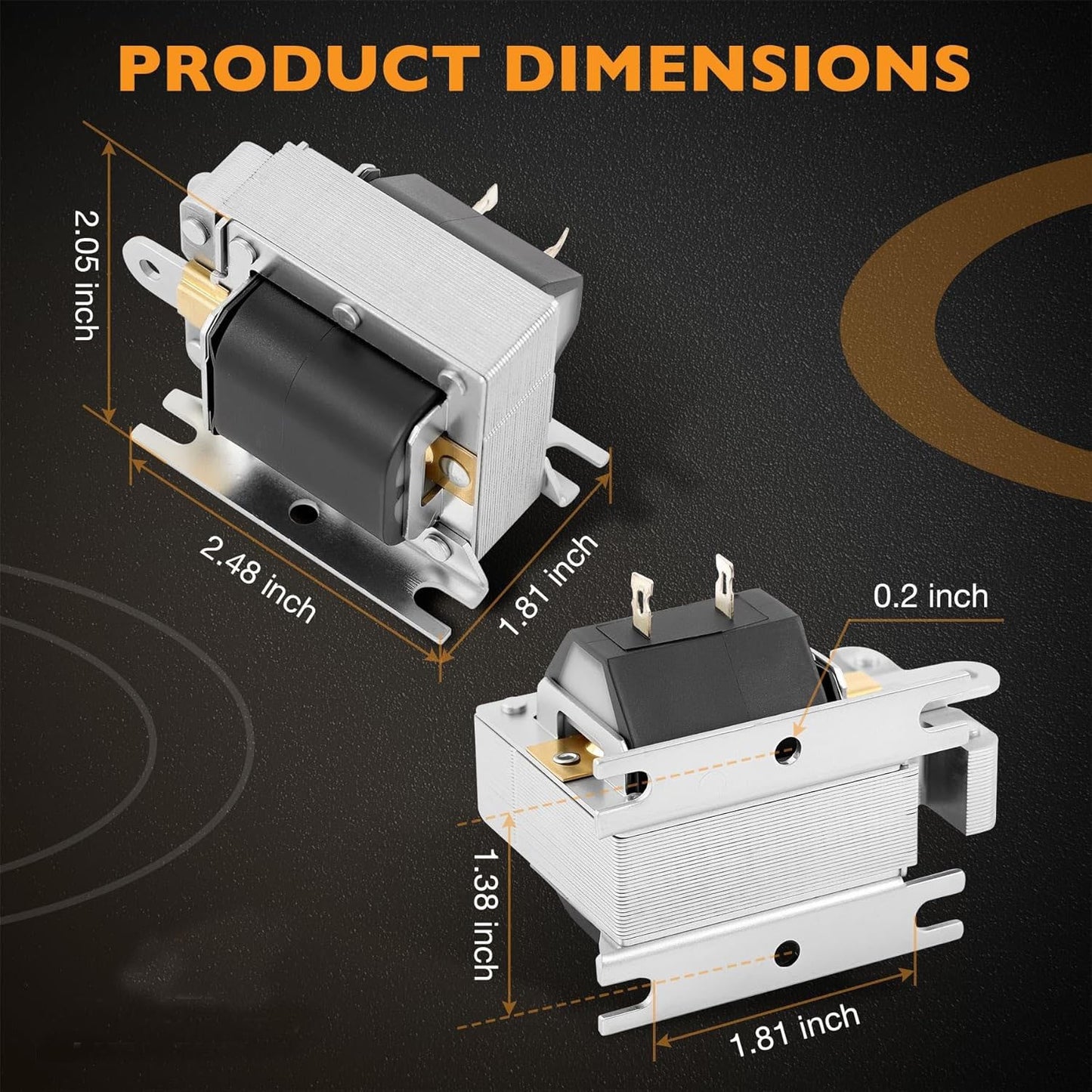 2005-M-1 Laminated Pull Solenoid Continuous Duty for All WoodMaster Wood Boilers