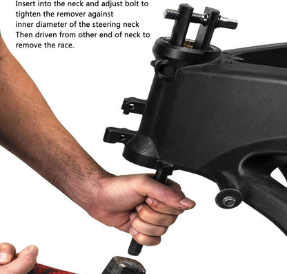 Steering Neck Bearing Race Remover Puller Tool for Harley 1-1/8inch to 2-5/8inch