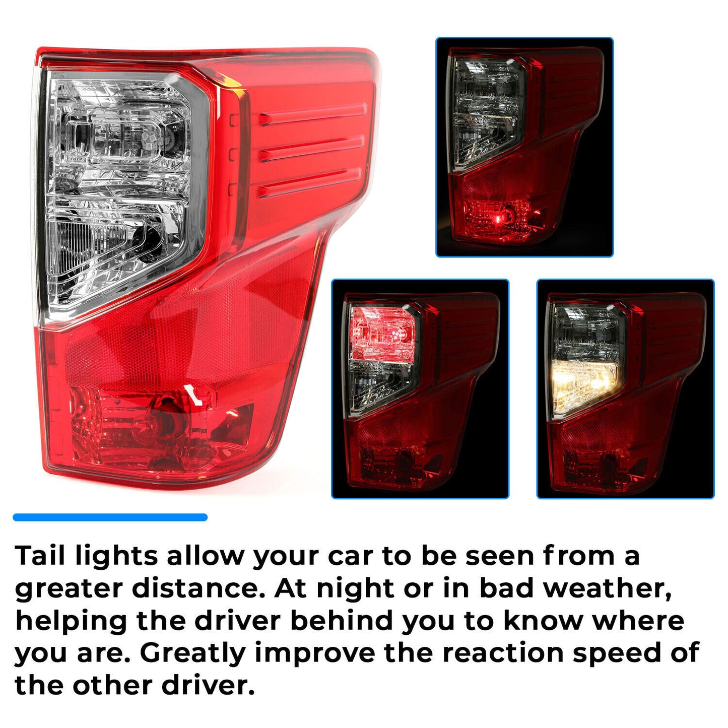 Solid Spare For Nissan Titan XD 2016-2023 Right Passenger Side Rear Tail Light Assembly Lamp