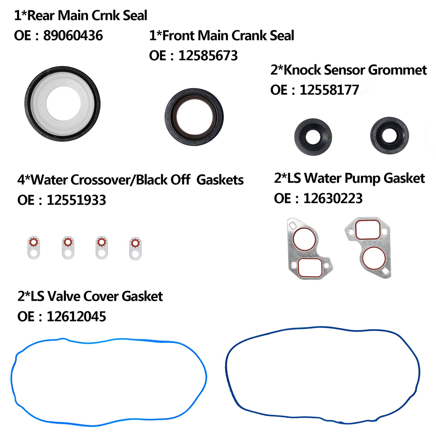 Head Full Gasket Set w/ Cylinder Bolts For Chevy Silverado GMC Sierra 5.3L 4.8L