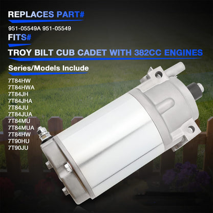 951-05549A Electric Starter Motor For MTD Troy Bilt Cub Cadet 382cc 439cc Engine