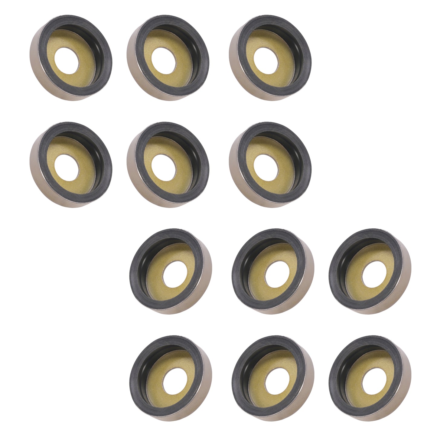 Solid Spare For Yamaha Banshee 350 YFZ350 Black & Gold Front A Arm Bushing & Dust Cover Kit