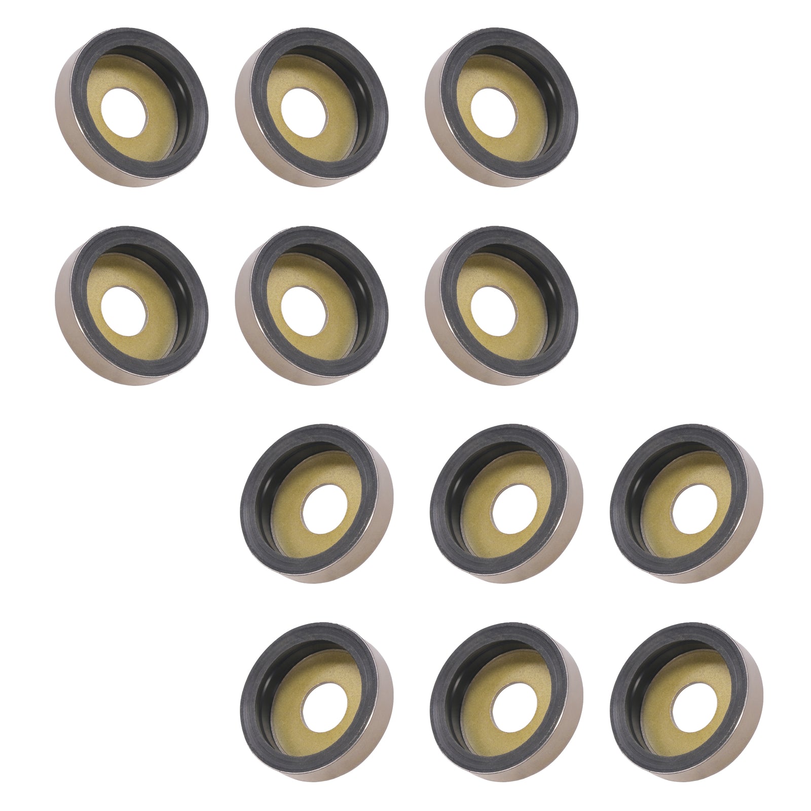 Solid Spare For Yamaha Banshee 350 YFZ350 Black & Gold Front A Arm Bushing & Dust Cover Kit