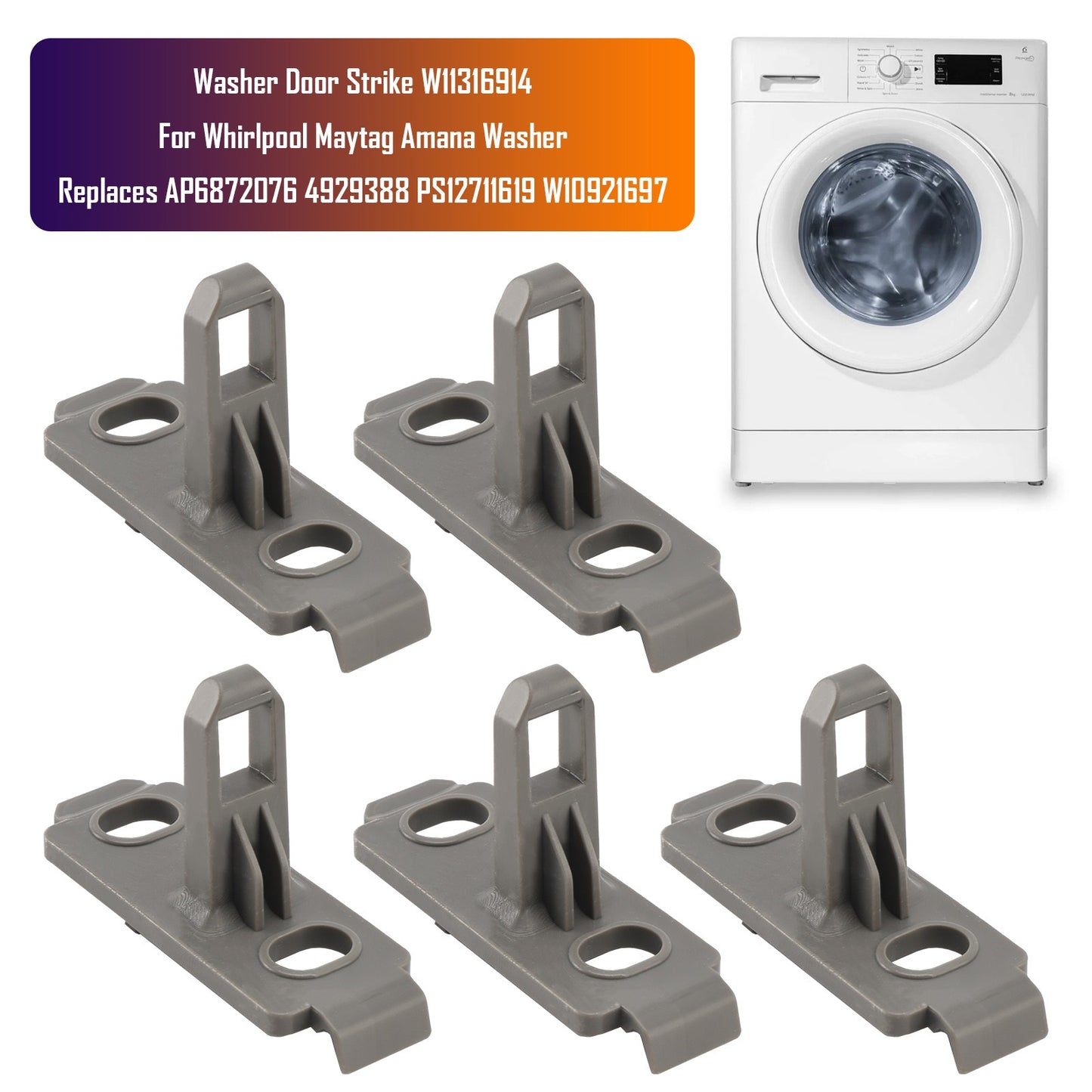 5x Washer Door Strike W11316914 For  Maytag Amana Washer PS12711619 W10921697