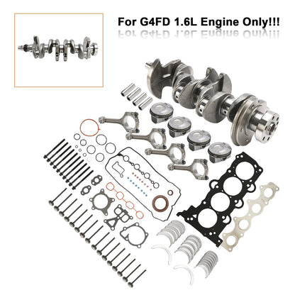 G4FD Engine Rebuild Overhaul Kit w/Crankshaft & Connecting Rod for Hyundai 1.6L