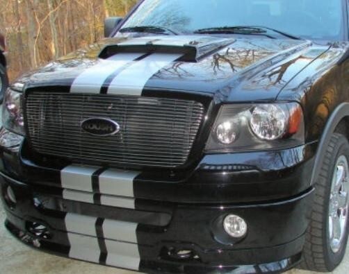 DUAL 8" VINYL RALLY STRIPES RACING STRIPE KIT + BONUS KIT For FORD F150 F-150