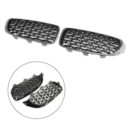 Gloss Black Diamond Front Upper Grille For BMW 4 Series F32 F33 F36 F82 14-2018