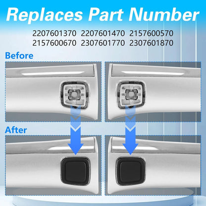 2Pcs For Benz SL R230 SL350 SL500 Keyless Go Door Handle Button Cover Repair Kit