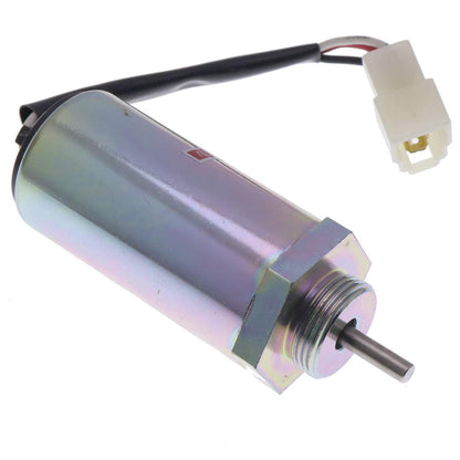 Solid Spare MV1-70 Stop Solenoid 897183-0140 for Hitachi Excavator EX50U w/ Isuzu Engine 12V