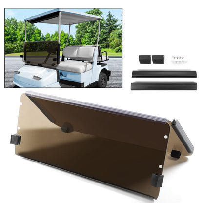 Solid Spare For 1985-1995 Yamaha G2 G9 Tinted Fold Down Golf Cart Windshield Windscreen