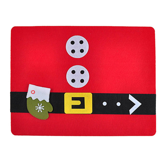 Solid Spare Red Holiday Placemats Table Mats Decorative Dinner Place Mats (4 Piece Set)