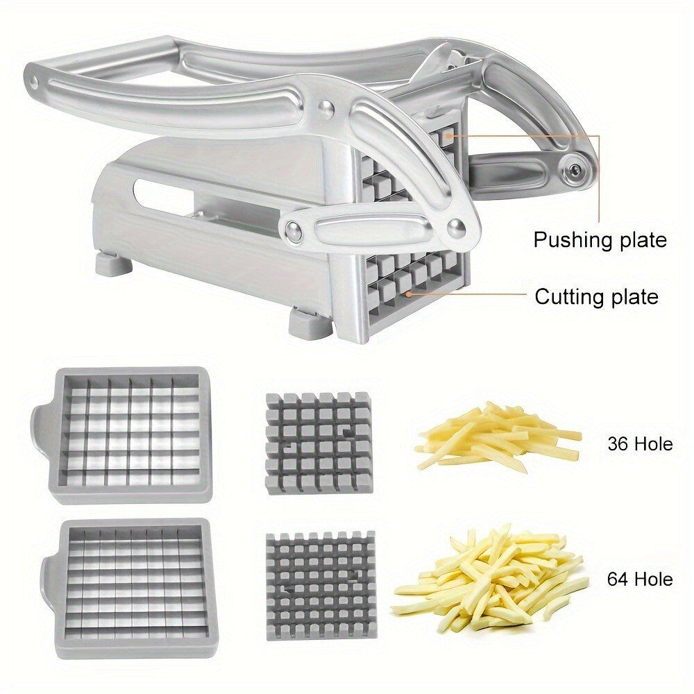 Heavy Duty Stainless Steel French Fry Cutter with Suction Feet for Potatoes