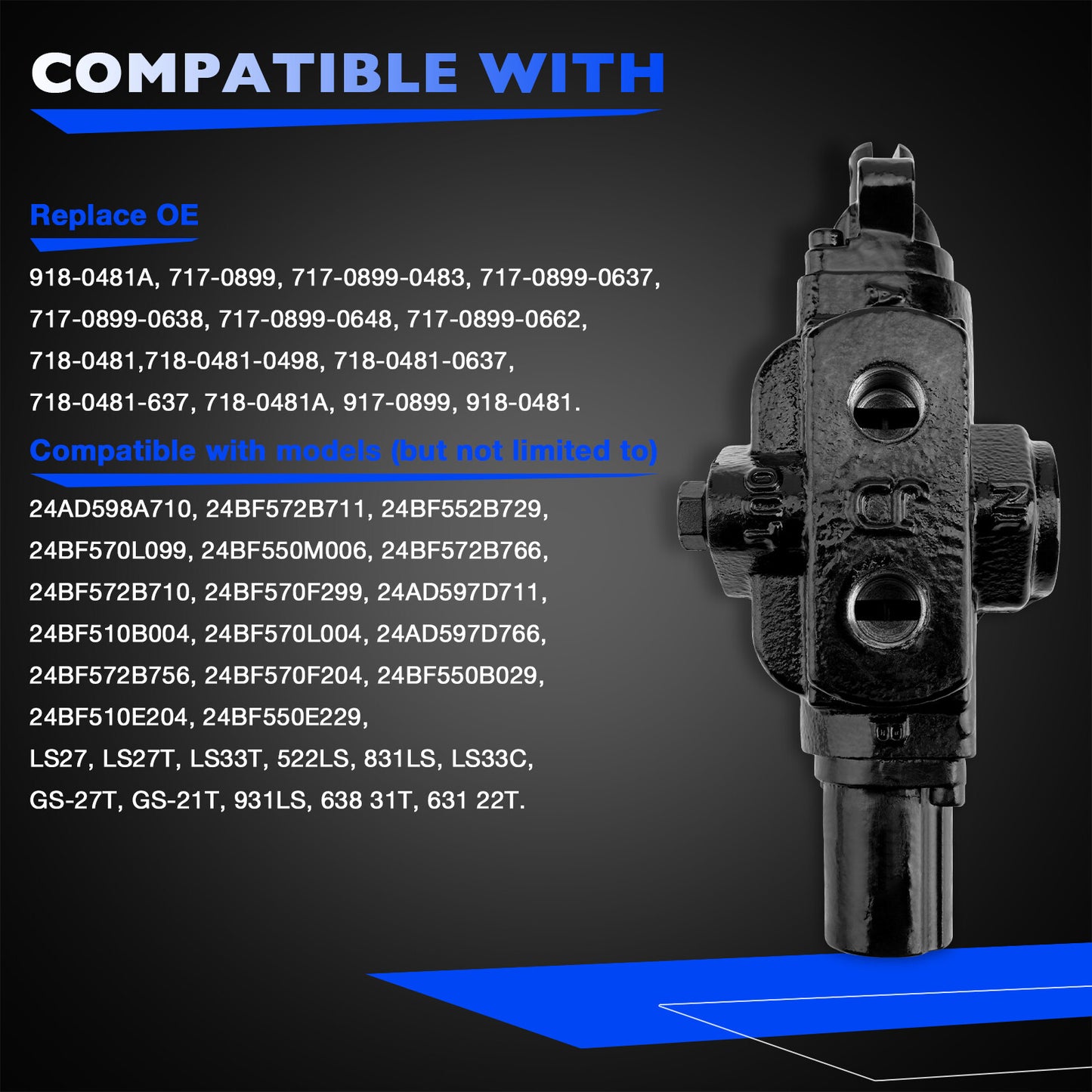 918-0481A Log Splitter Control Valve Fit for MTD Cub Cadet Troy-Bilt 717-0899