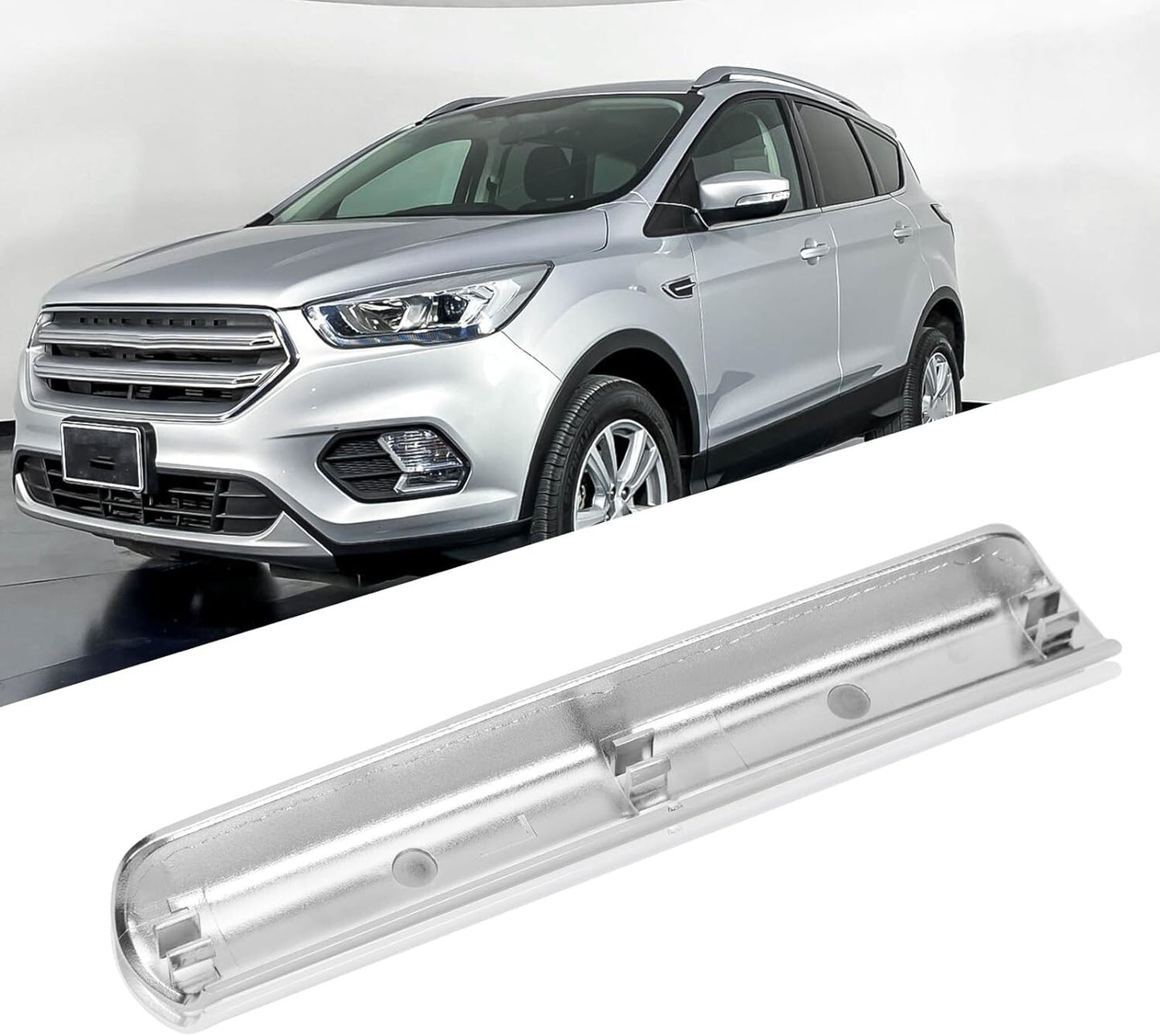 NEW For Ford Escape 13-19 Front LH Door Handle Grab Trim Molding LEFT SILVER