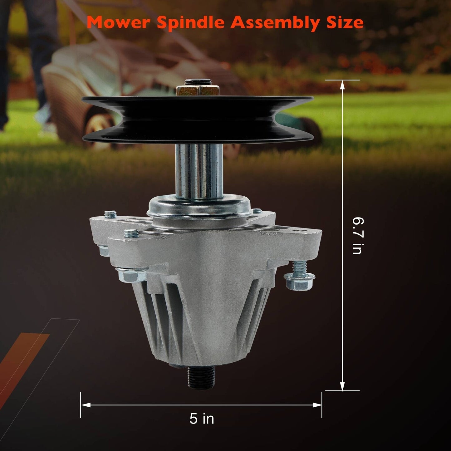 50" Deck Mower Deck Spindle For Cub Cadet ZT1 ZT2 Craftsman Troy-Bilt  618P09256
