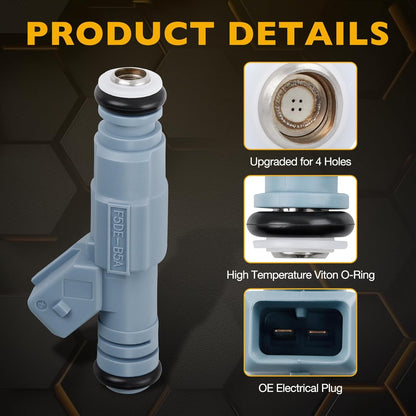 8Pcs Fuel Injector For 1996-1999 Dodge RAM 1500 2500 3500 5.2L 5.9L 0280155715
