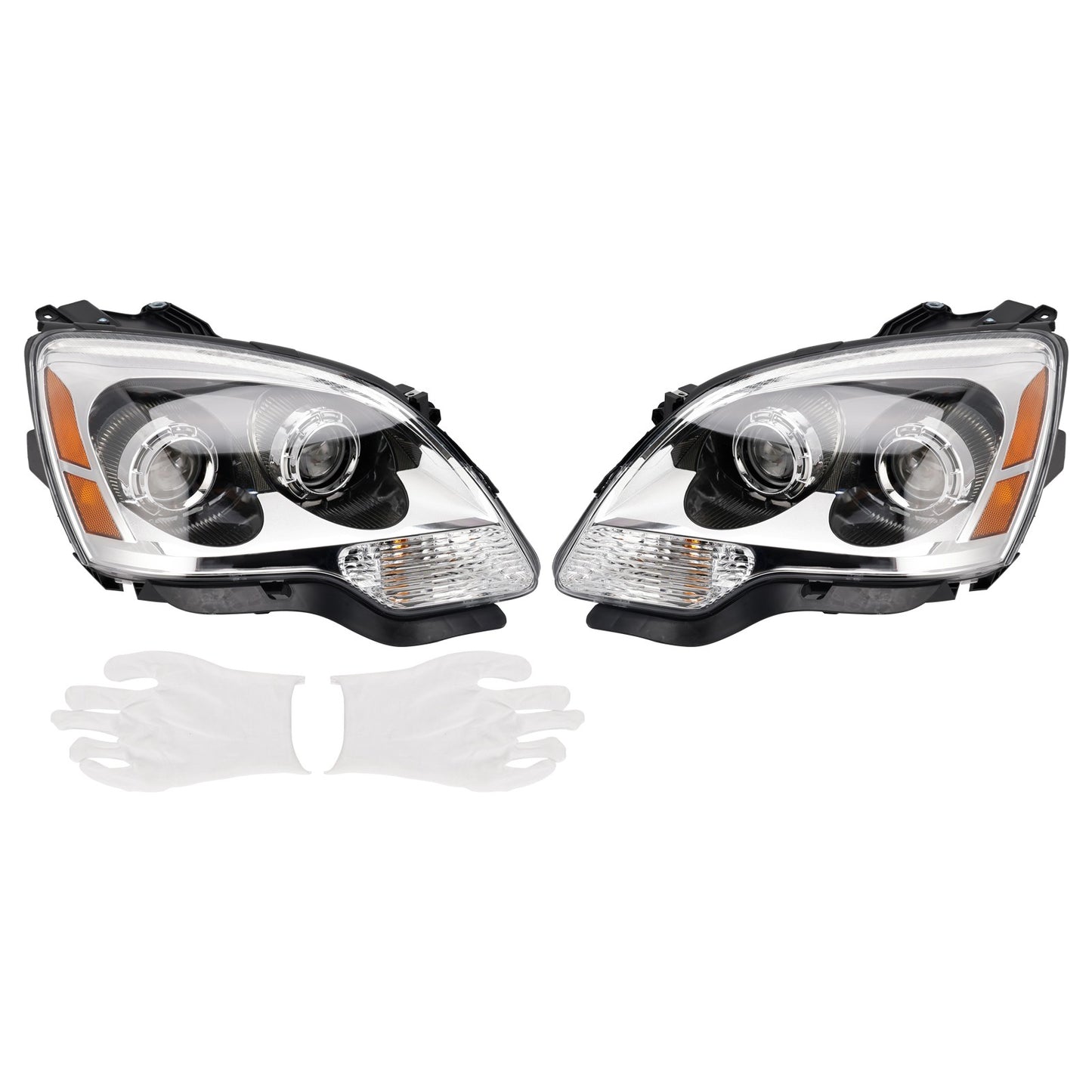 Left+Right HID Headlight 22938888 22938889 For GMC Acadia 2007-2012