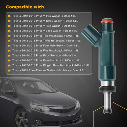 4x Fuel Injectors For 2010-2015 Lexus CT200h Toyota Prius Denso 1.8L 23250-37020