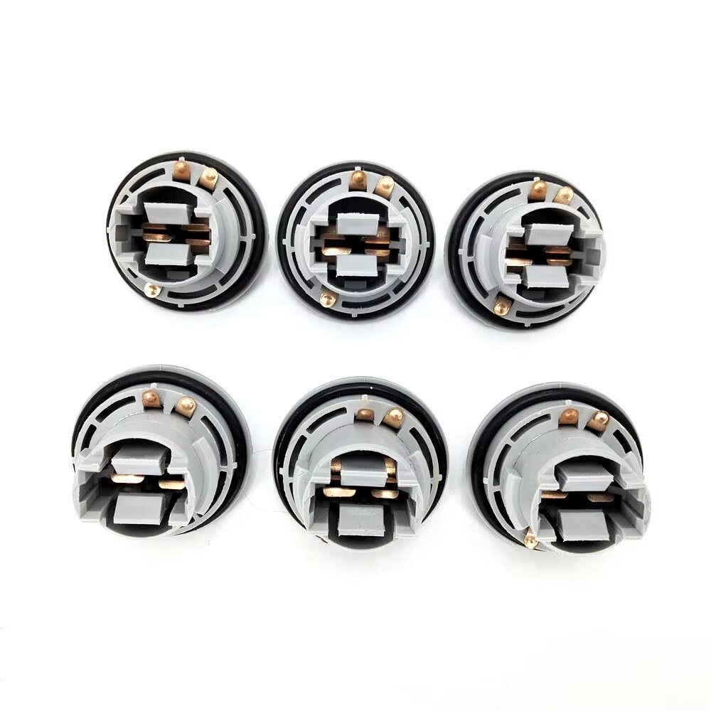 For Chrysler Dodge Jeep Rear Brake Taillight Taillamp Light Bulb Socket Kit 6