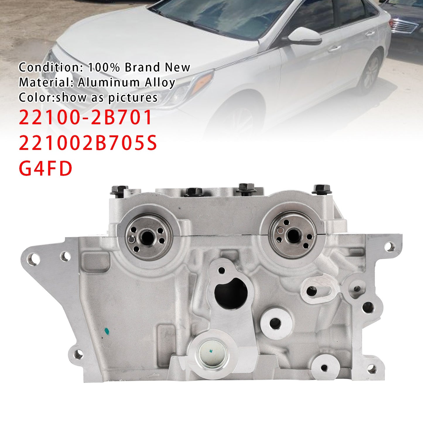 Engine Cylinder Head Assembly G4FD For Hyundai Kona Kia Soul Seltos 1.6L 12-2019