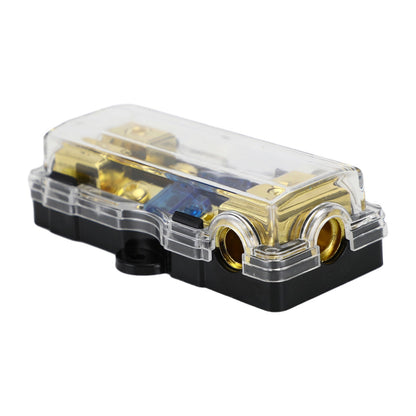 2 Way Car Mini ANL Blade Fuse Holder Stereo Audio 0 4 8 Gauge Distribution Block