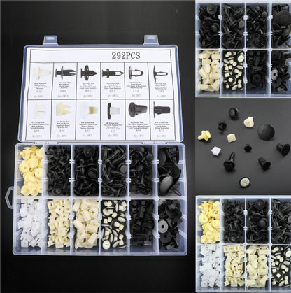 292PCS Fender Door Hood Bumper Trim Clips Body Retainer Assortment&Screwdriver