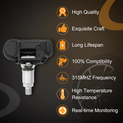 4x TPMS Tire Pressure Sensor For 07-18 Benz C250 C300 C350 E250 E350 A0009057200