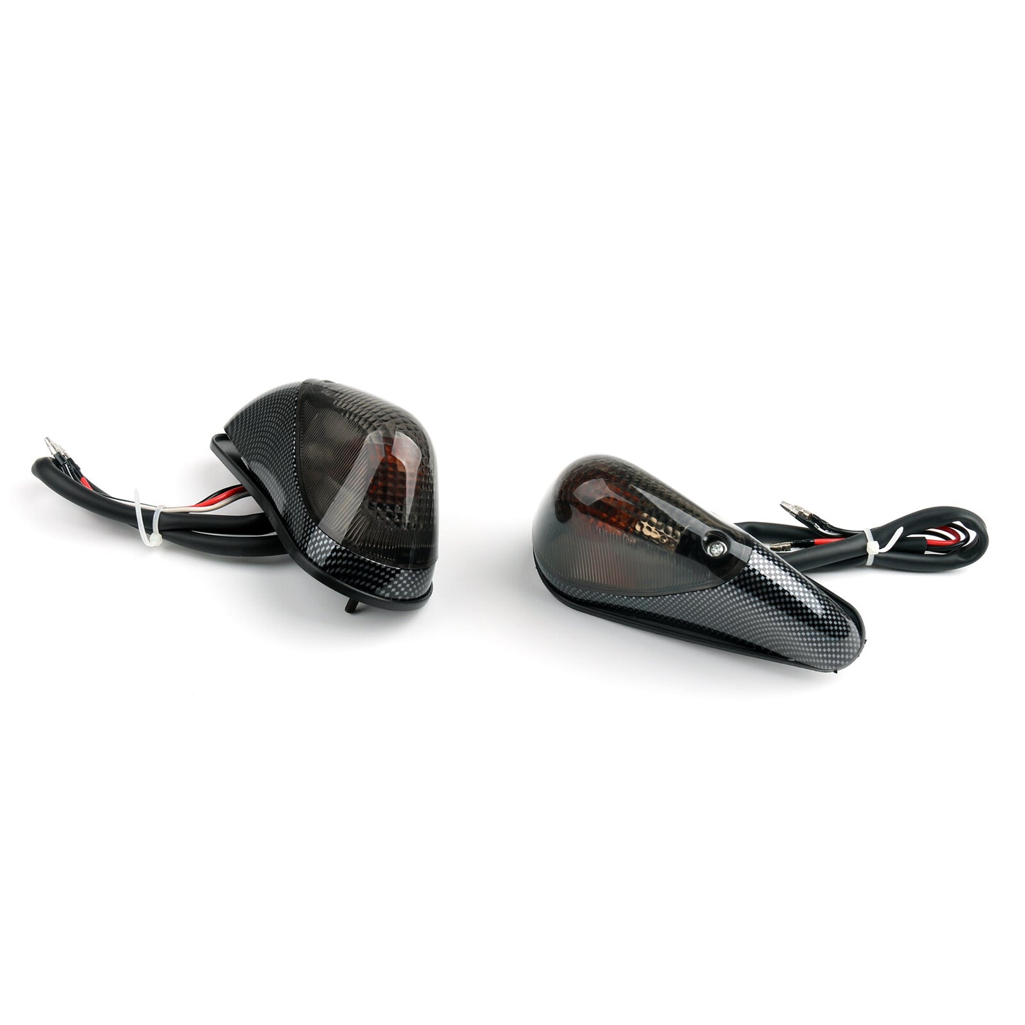 Smoke Front Turn Signals Fit 1988-2007 Kawasaki Ninja EX 250  2001 2002 2003