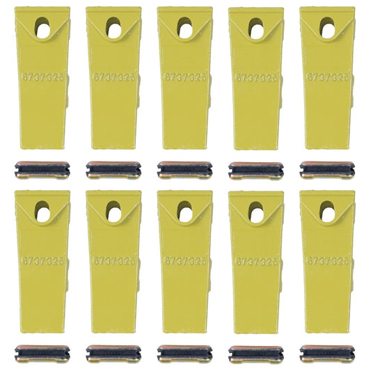 10X Bucket Teeth with 6737326 Flex pins For Bobcat Style Mini Excavator 6737325