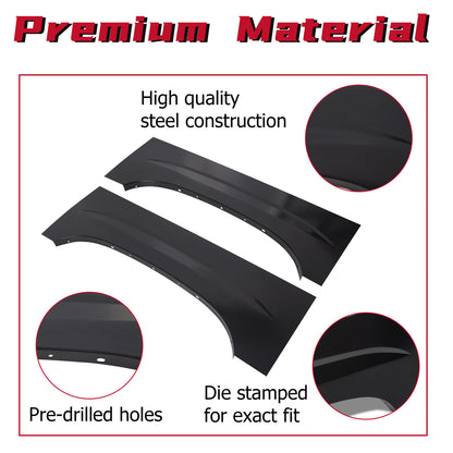 Solid Spare Upper Rear Pair Wheel Arch Repair Panel For 1999-2007 Chevy Silverado GMC Sierra