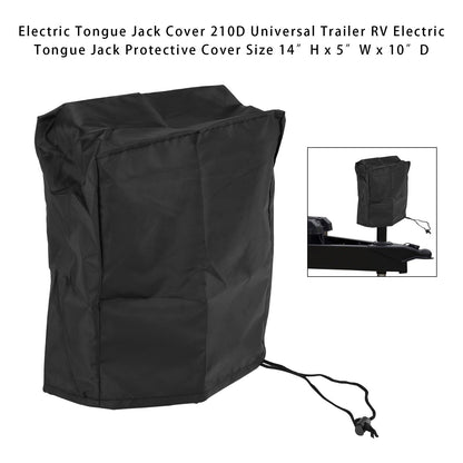 Electric Tongue Jack Cover 210D Universal Trailer RV Tongue Jack Protective