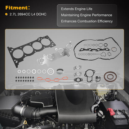 Head Gasket Set For 2005-20 Toyota Tacoma 4Rrunner 2.7L 2694CC L4 DOHC HS26357PT