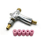 Sandblast Gun Air Sand Blasting Gun + 5x Ceramic Nozzles For Sandblaster Cabinet