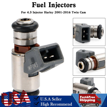 Fuel Injector 27609-01B For 4.3 Injector Harley 2001-2016 Twin Cam