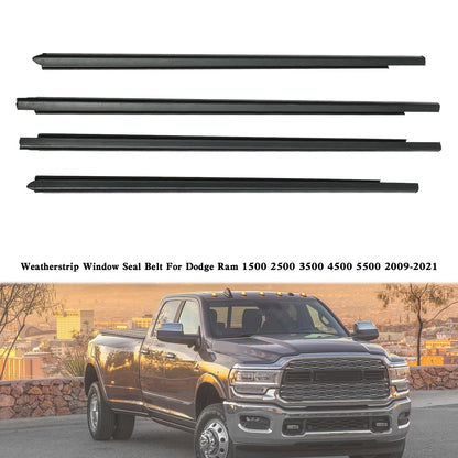 Weatherstrip Window Seal Belt For Dodge Ram 1500 2500 3500 4500 5500 2009-2021 A
