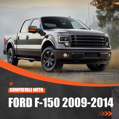 Solid Spare For Ford F150 2009-2014 Radiator Grille Air Deflector Set W/ Mounting hardware