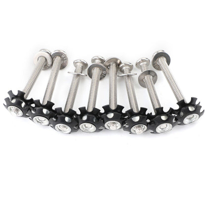 8x RV LADDER REPAIR KIT nuts Stainless Bunk Motorhome Parts Camper Trailer Coac