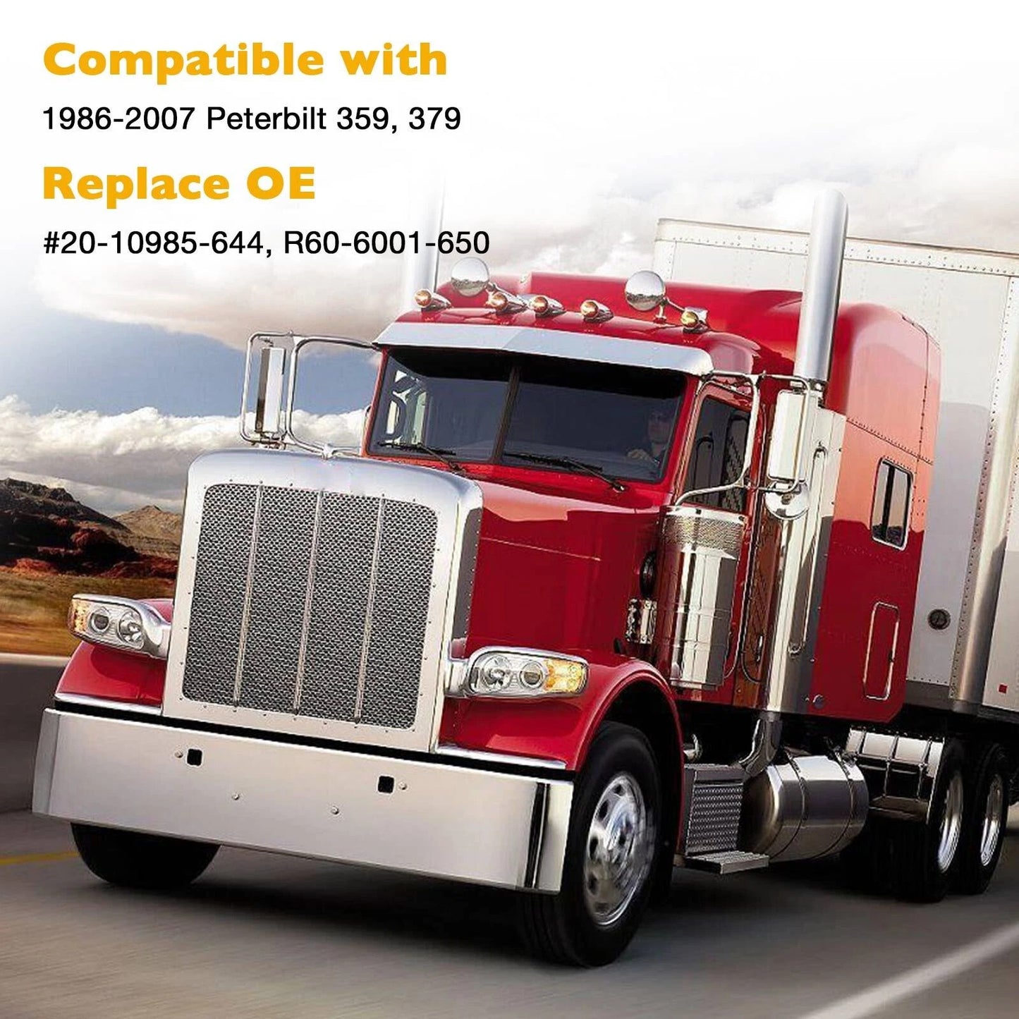 2X 13.5 Ft Door Rubber Weatherstrip Seal For 86-07 Peterbilt 359 370 377 379 380