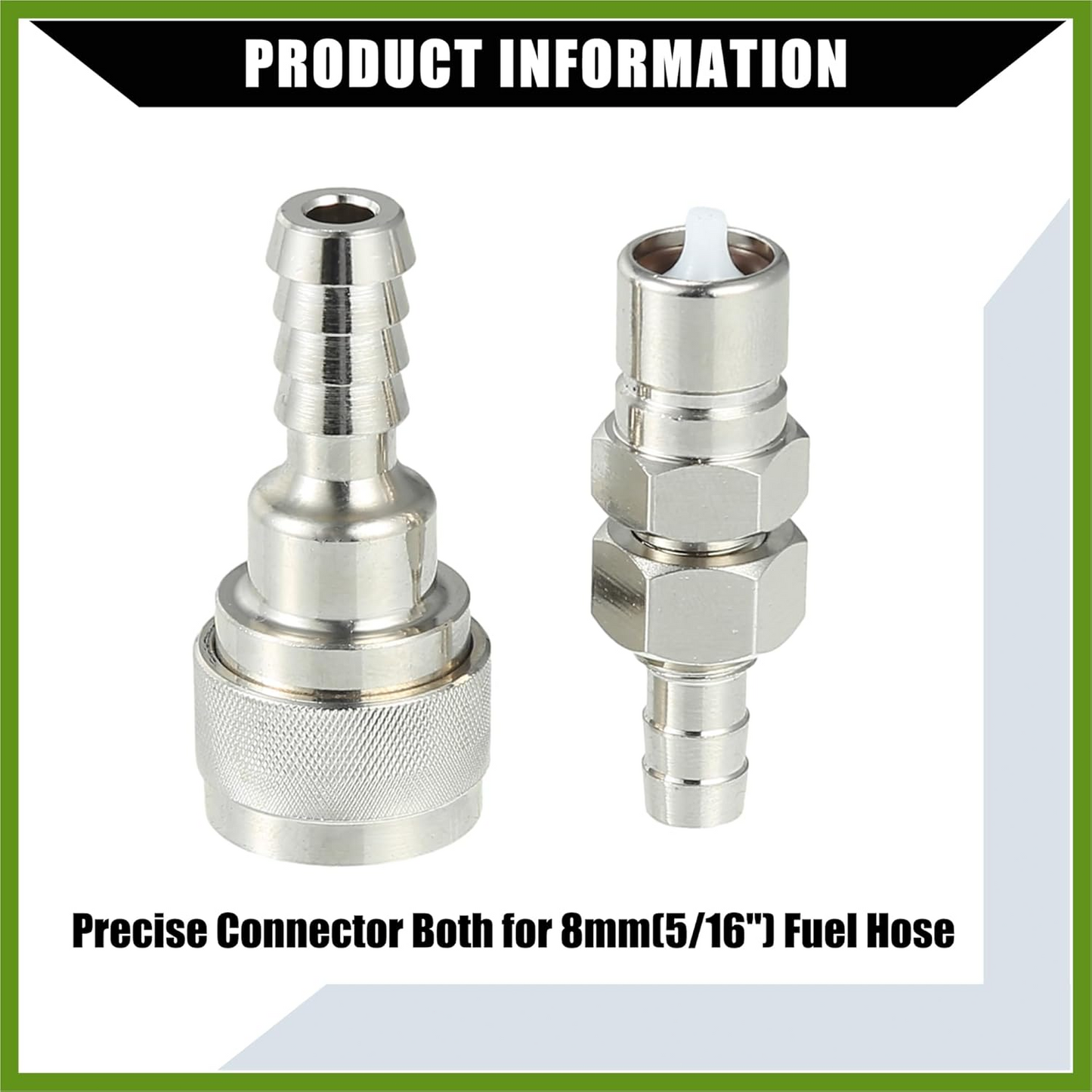 3 Pcs Outboard Fuel Connector Male with Nut for Tohatsu for Nissan 2/4 Stroke