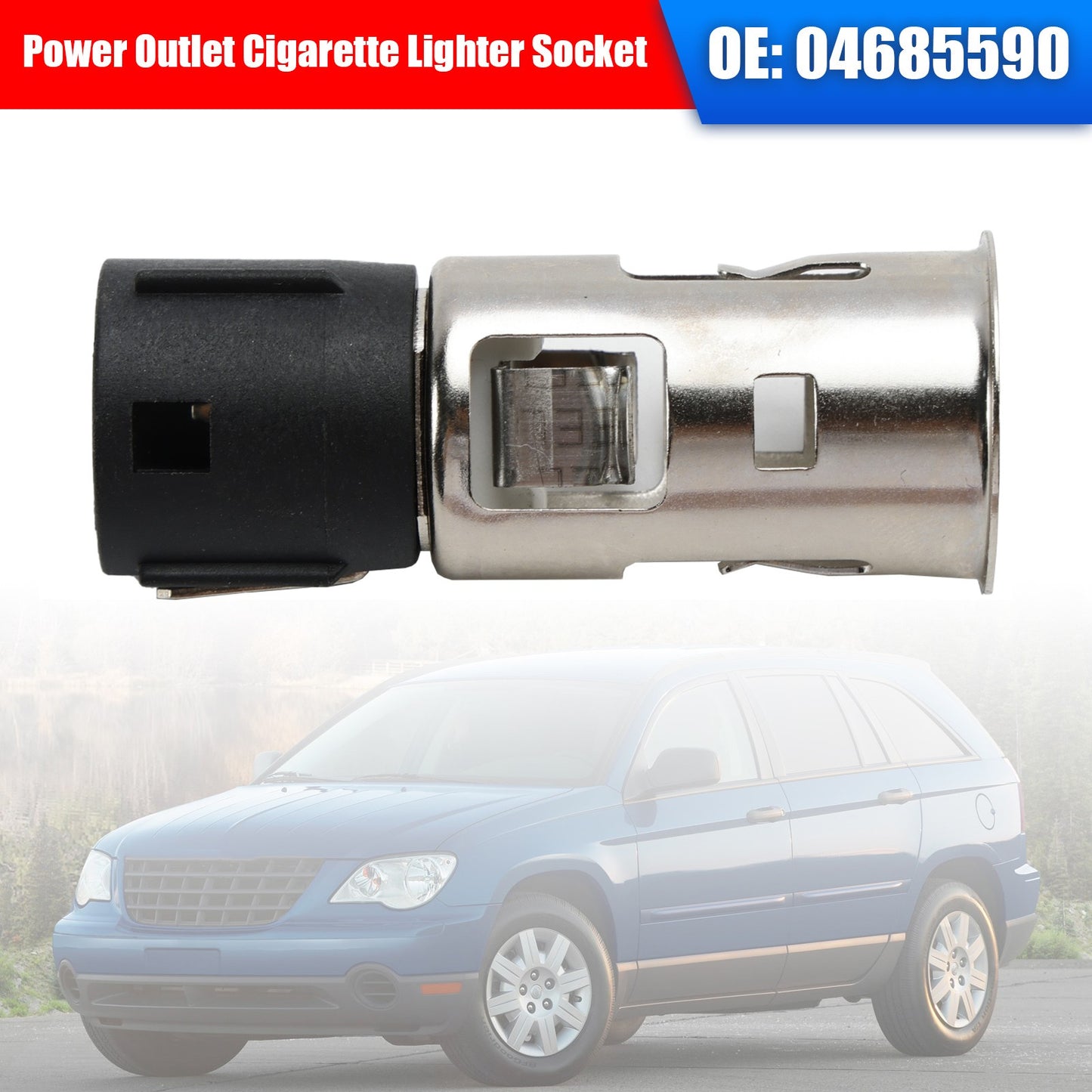 Power Outlet Cigarette Lighter Socket 04685590 For Dodge Ram