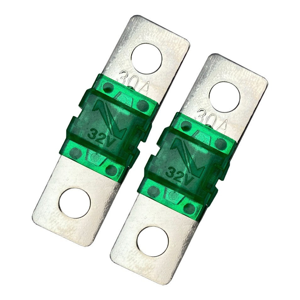 MIDI / AMI 30A 30 Amp 32V Fuse For Auto Marine Stereo Audio Video Bolt On 2 Pack